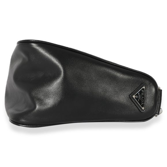 Prada Black Leather Triangle Bag - Picture 6 of 8